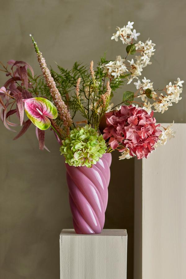 Callo Vase, Rosa, Glas