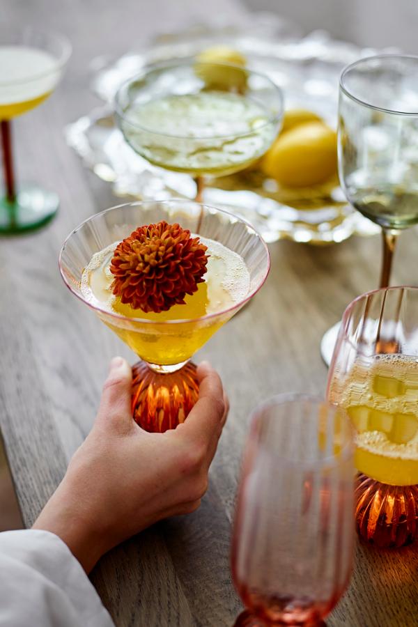 Taurin Cocktailglas, Rosa, Glas