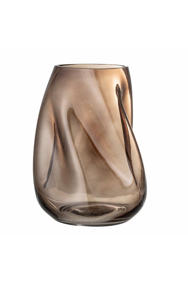 Ingolf Vase, Brun, Glas