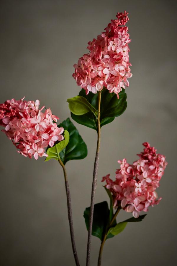 Hydrangea Stilk, Rosa, Kunstige Blomster