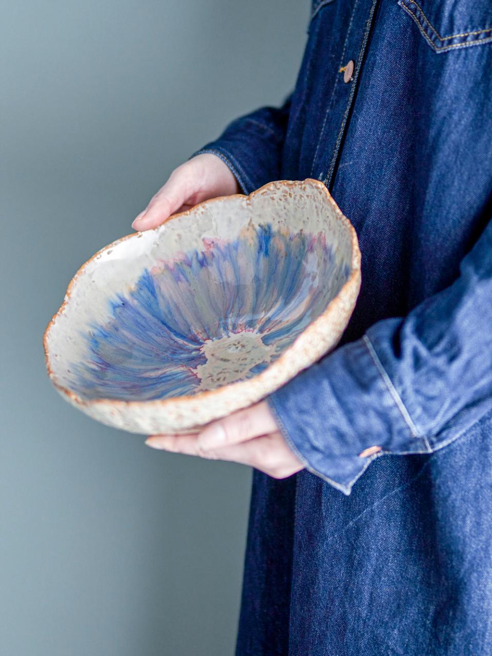 Amalia Skål, Blå, Stentøj