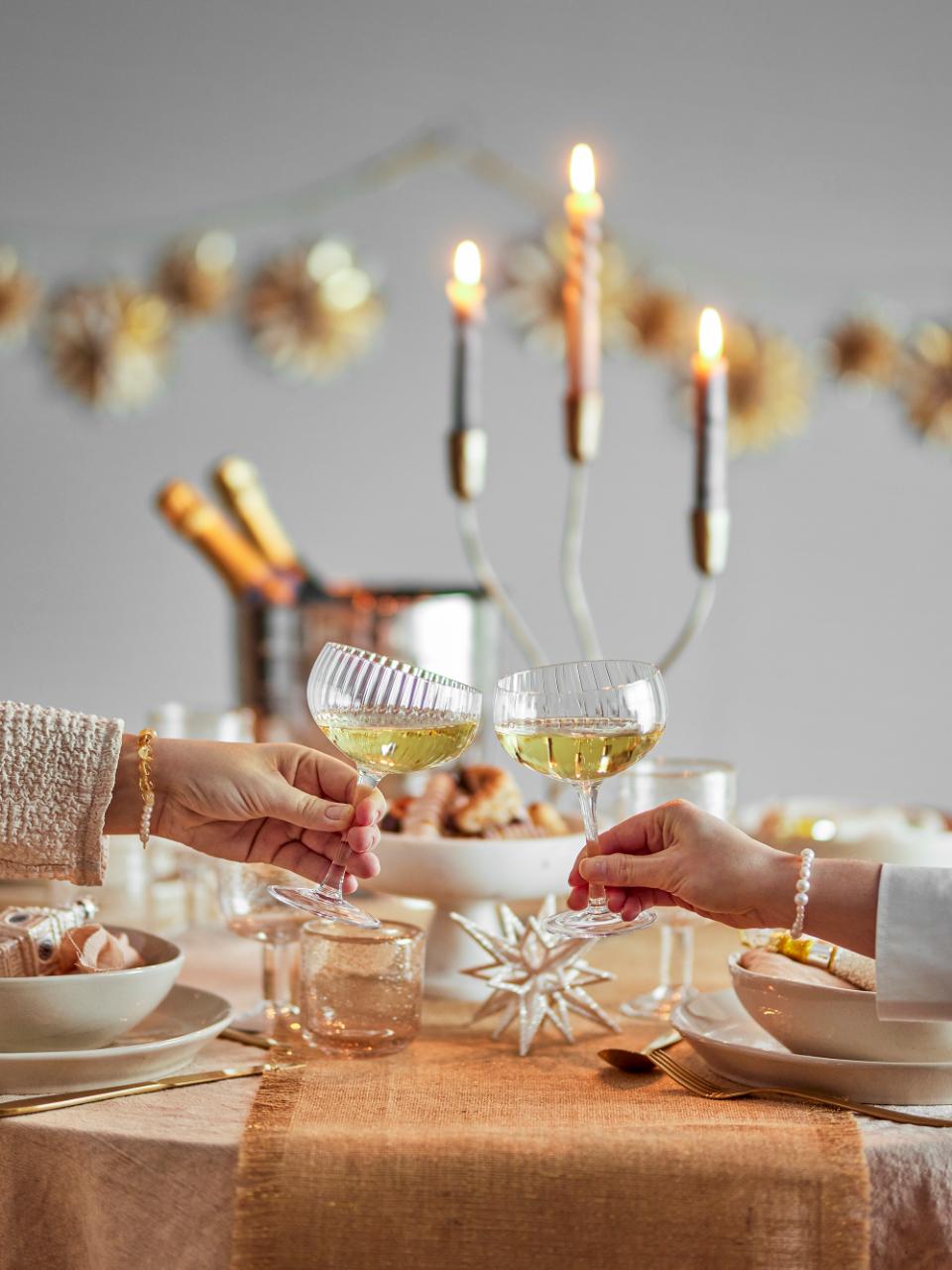 Astrid Champagneglas, Klar, Glas