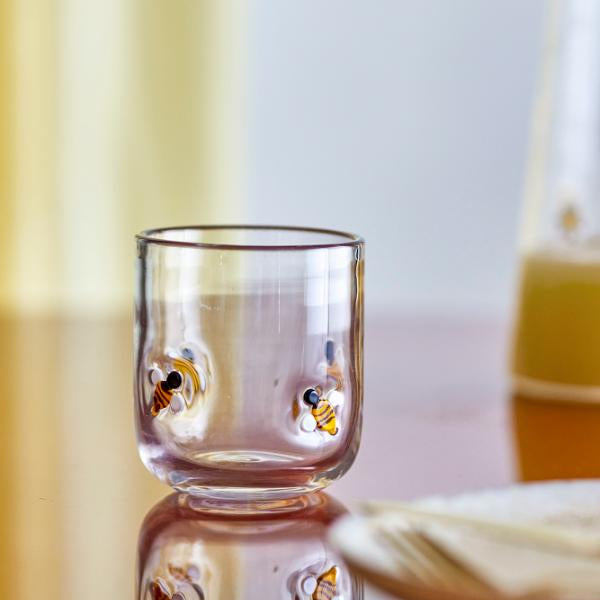 Buzz Drikkeglas – Klar Glas med Bi