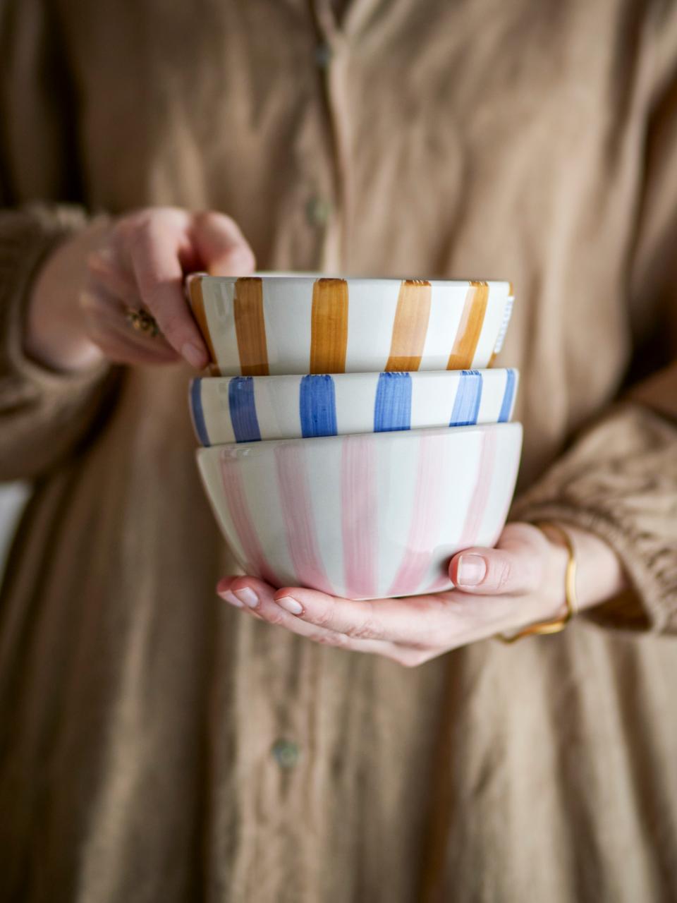 Begonia Skål, Brun, Stentøj