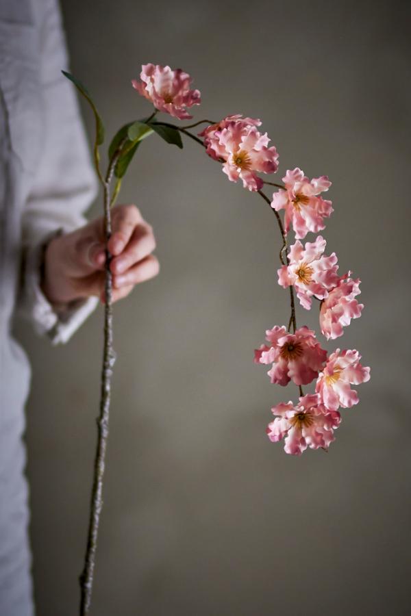 Wild Cherry Stilk, Rosa, Kunstige Blomster