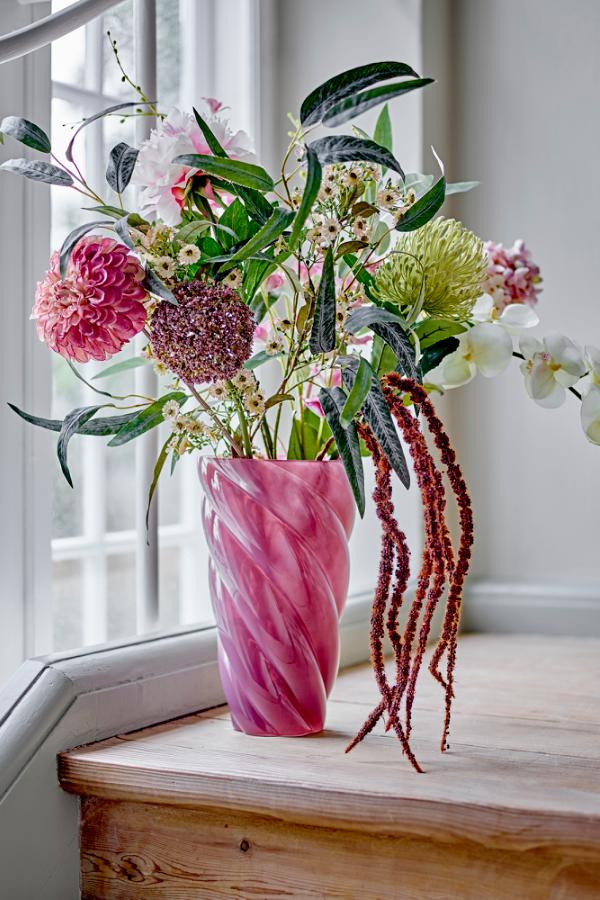 Callo Vase, Rosa, Glas