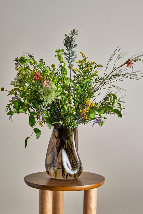 Ingolf Vase, Brun, Glas