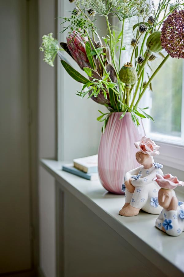 Ennis Vase, Rosa, Glas