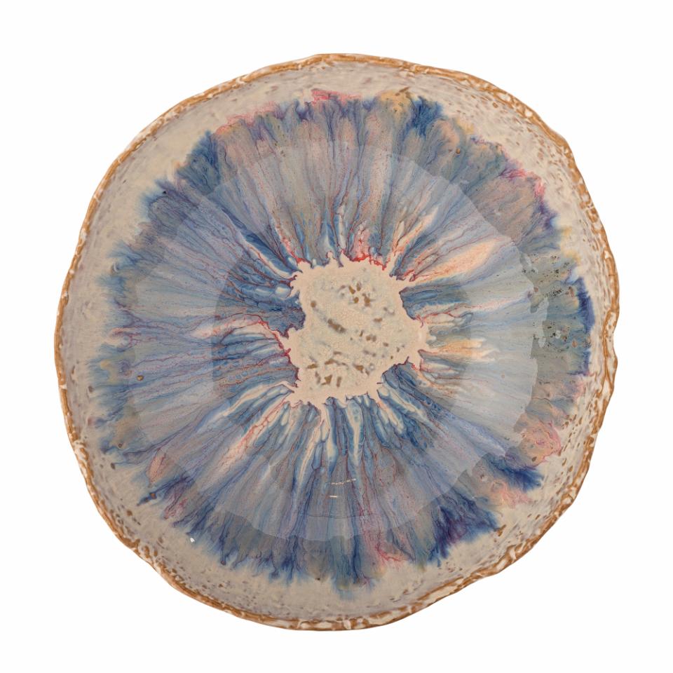 Amalia Skål, Blå, Stentøj