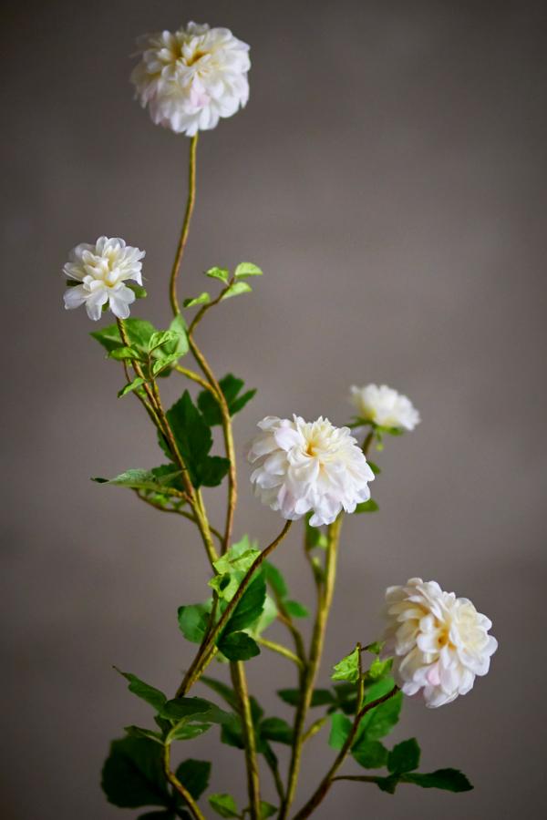 Chrysantemum Stilk, Hvid, Kunstige Blomster
