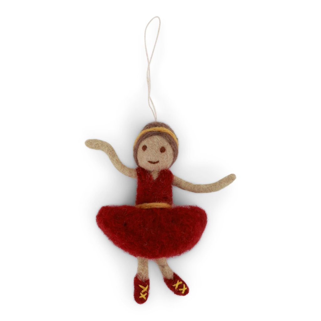 Ballerina med rød kjole – Gry & Sif