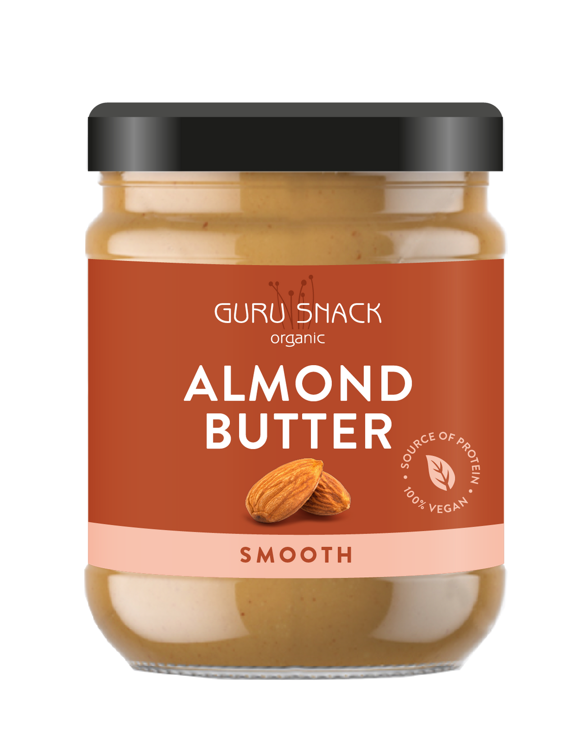 Guru Snack Økologisk Almond Butter Smooth 250 g