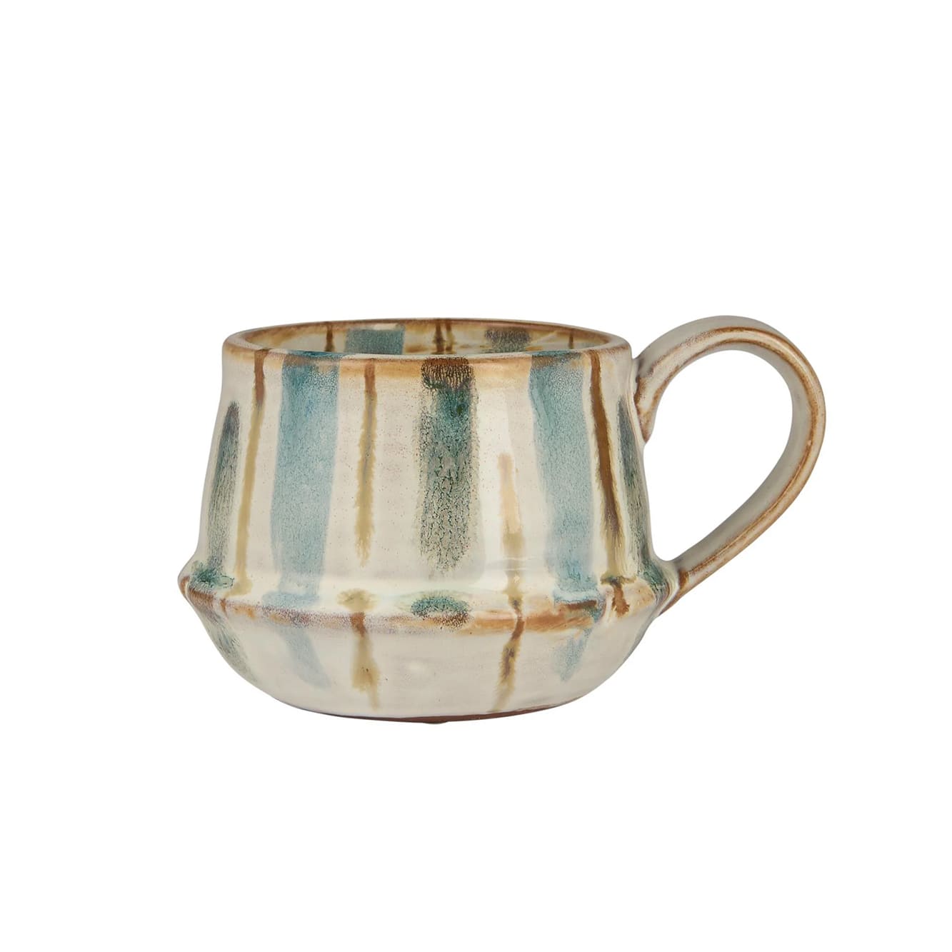 Krus m/hank Kalmar brede støvblå striber