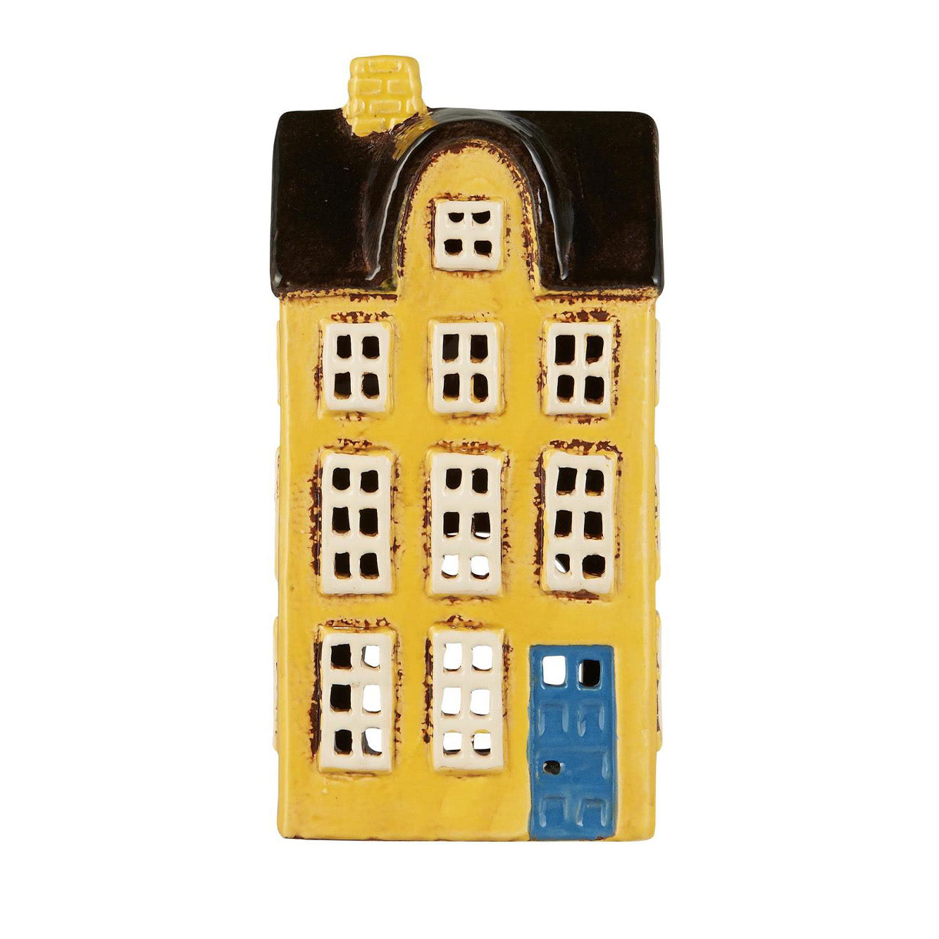 Hus t/fyrfadslys Nyhavn blå dør