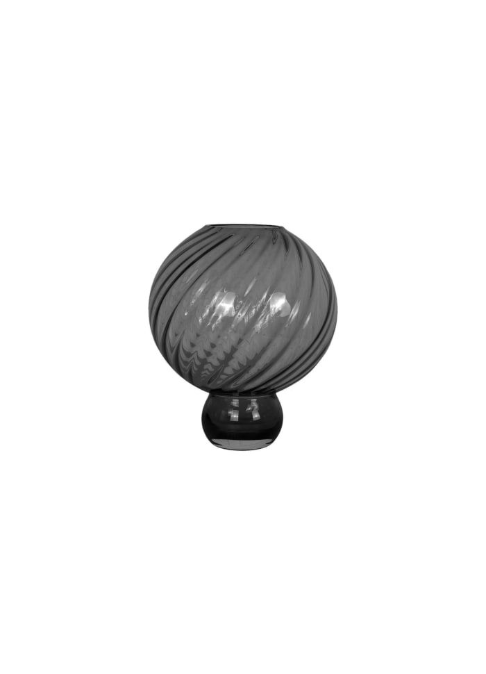 Meadow Swirl Vase- Large Grå