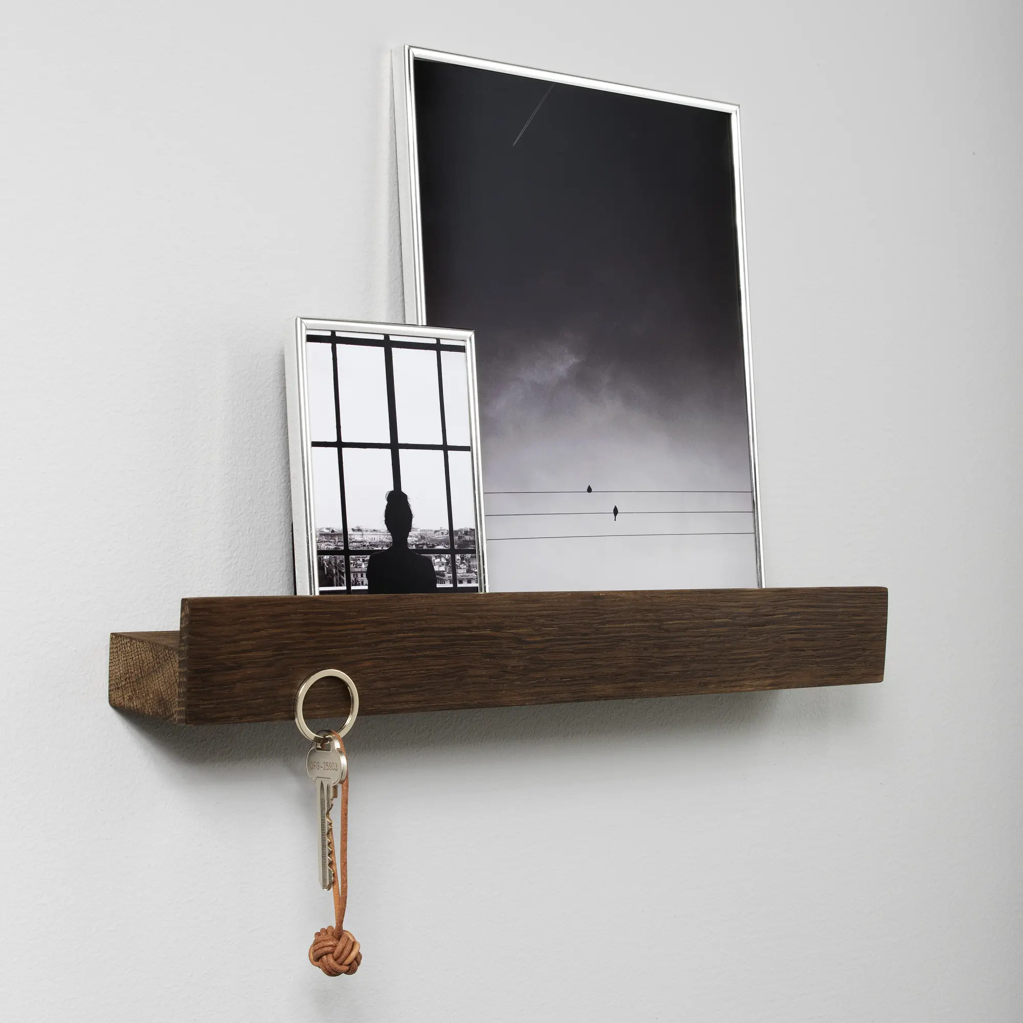 EKTA Living Væghylde Magnetisk 40 cm - Røget Eg
