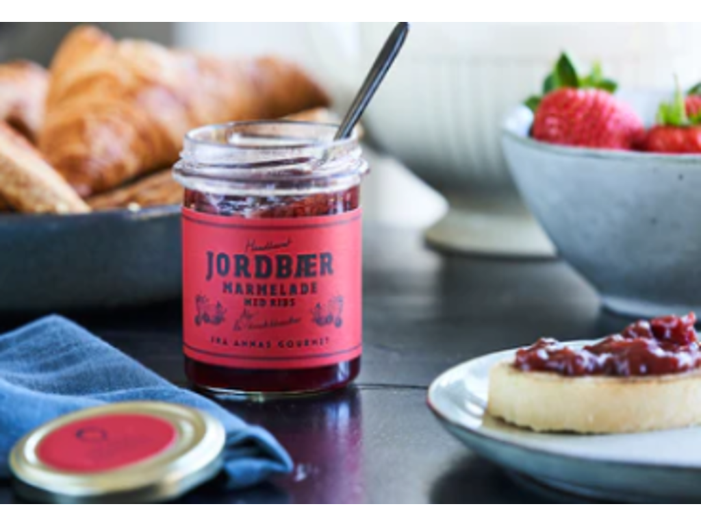 Jordbærmarmelade med ribs