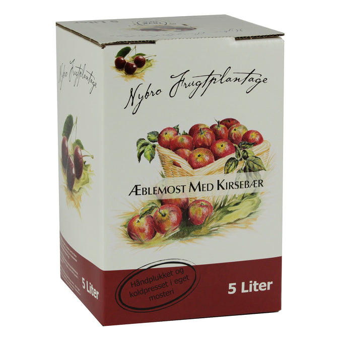 Nybro æblemost med kirsebær 5 l