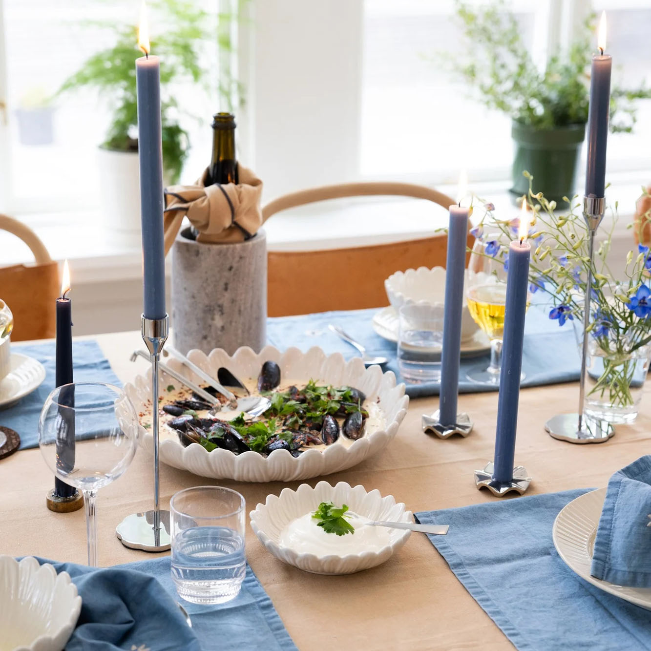 Signe lysestage, 2 stk