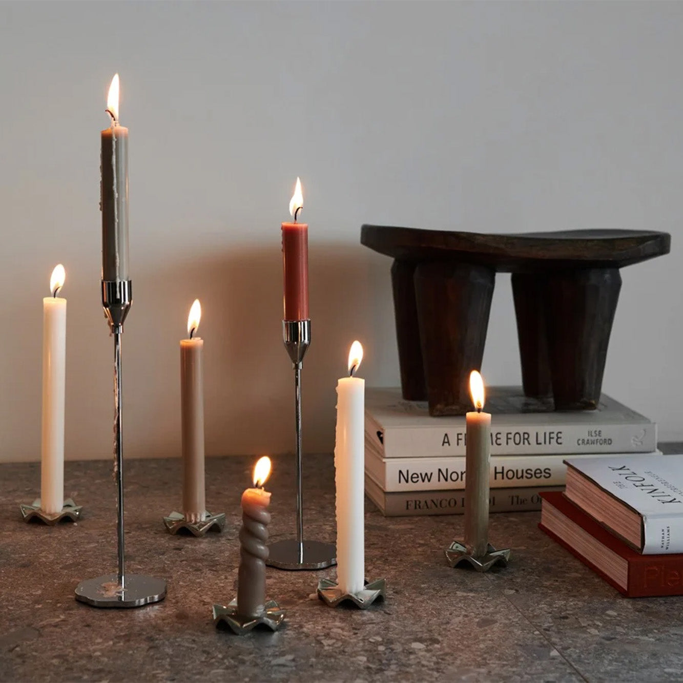 Signe lysestage, 2 stk