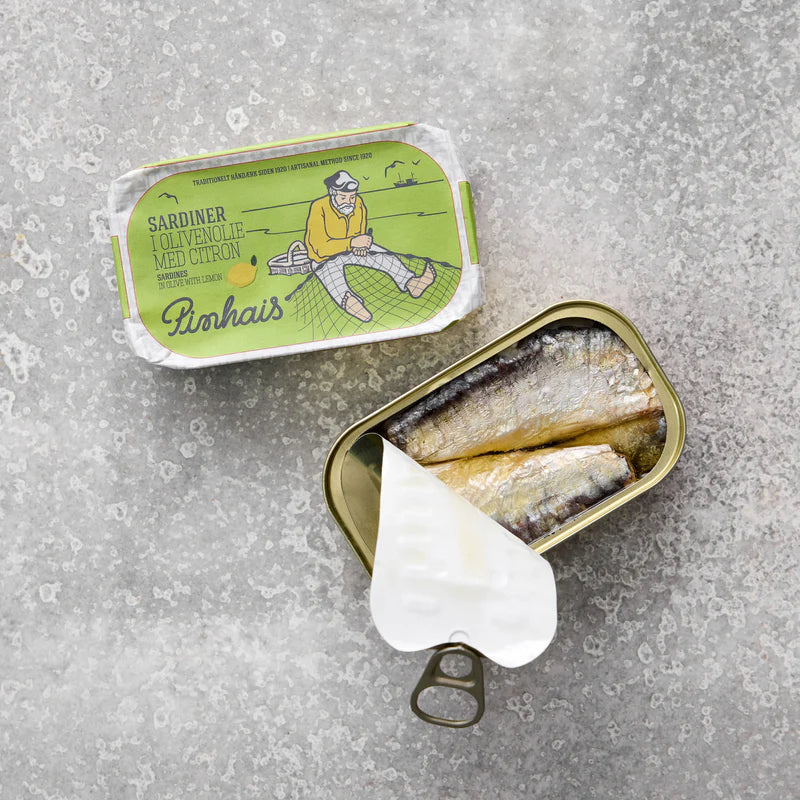 Sardiner i citron og olivenolie