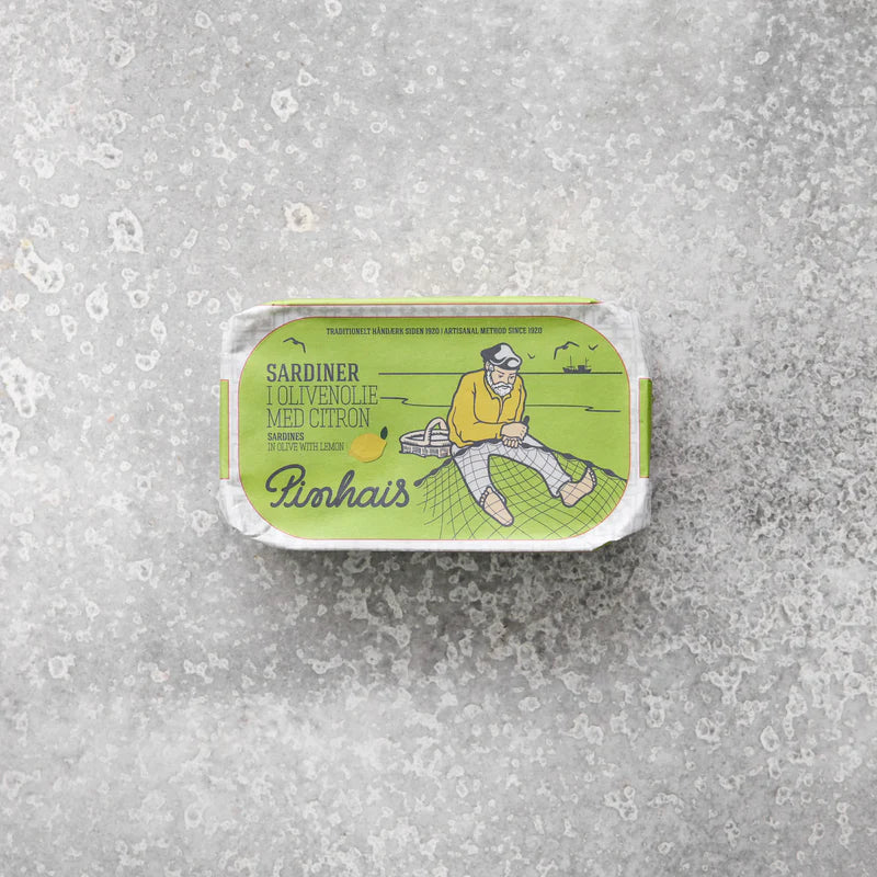 Sardiner i citron og olivenolie