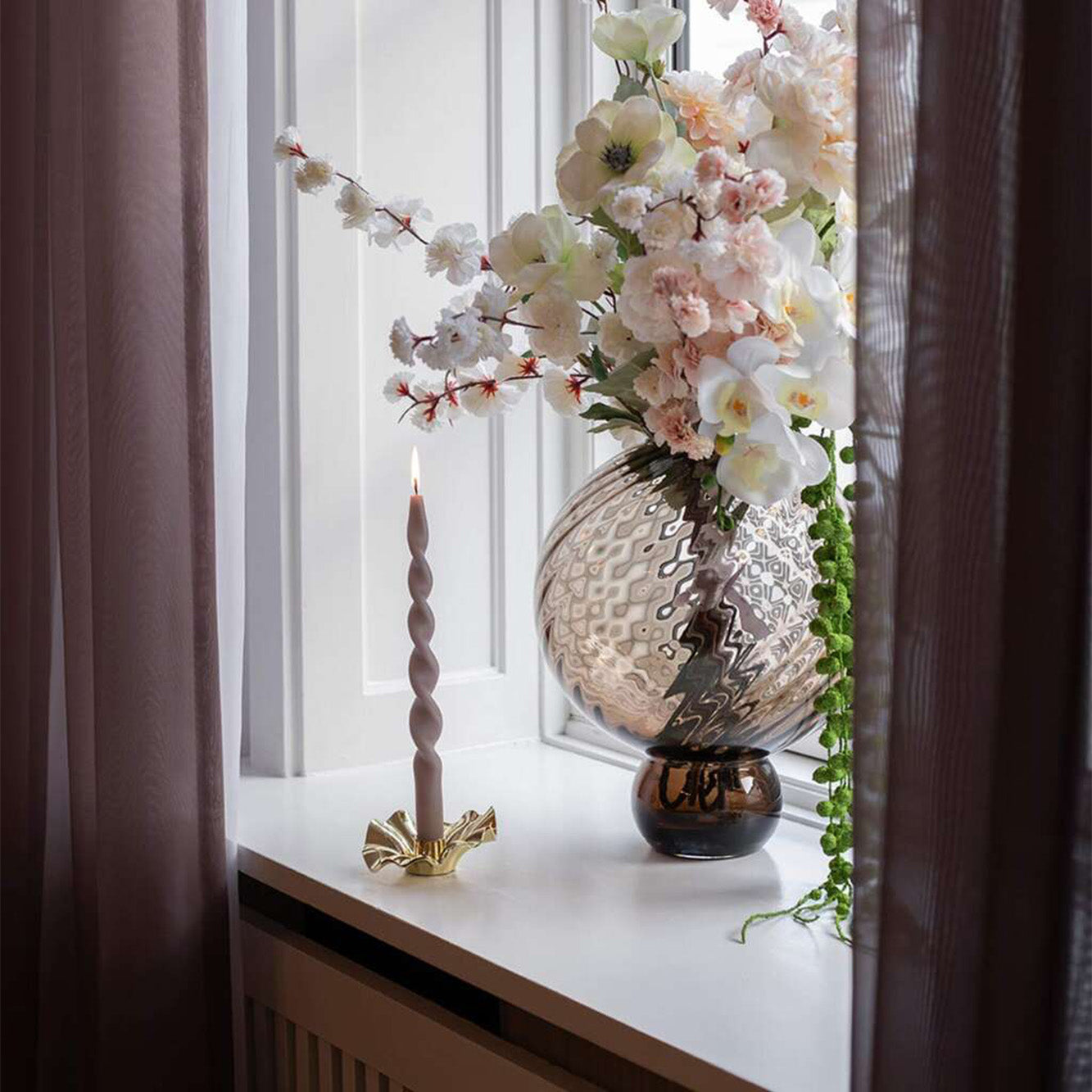 Lea lysestage - Guld