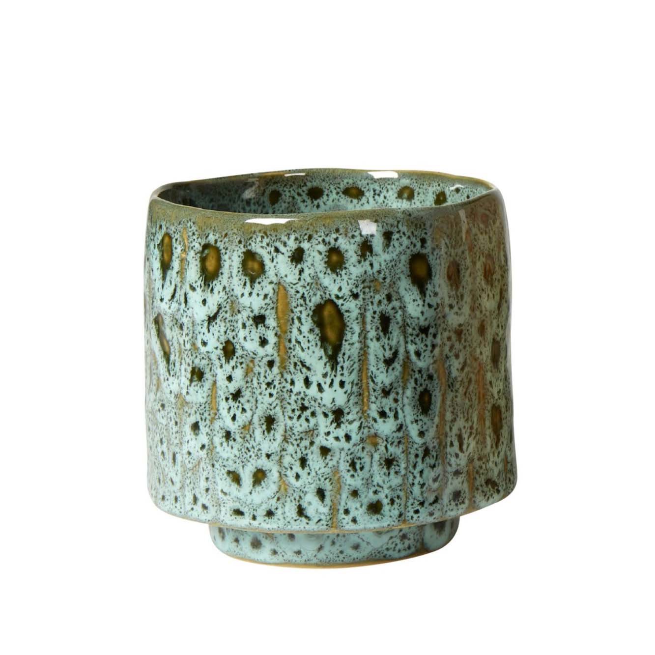 Skjuler D20x17cm keramik-Green mix - stor