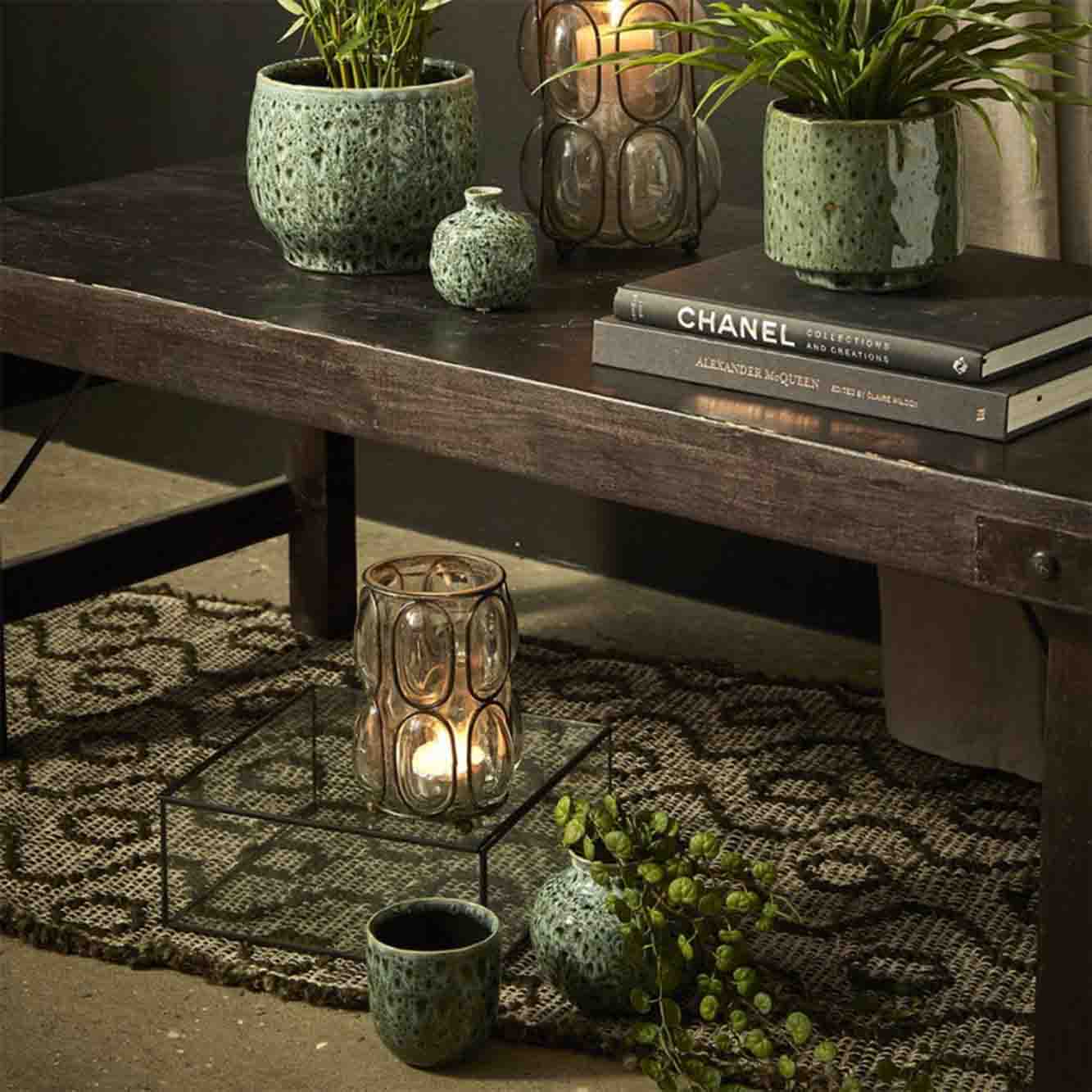 Skjuler D20x17cm keramik-Green mix - stor