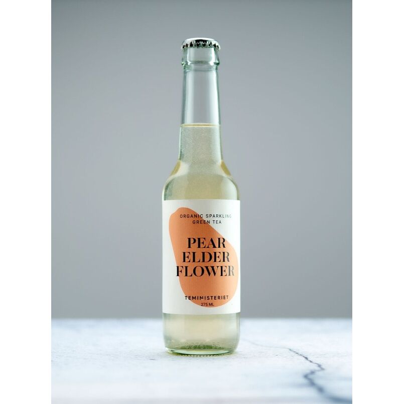 Teministeriet Pear Elderflower – økologisk Sparkling Tea, 275 ml – originalt produktbillede