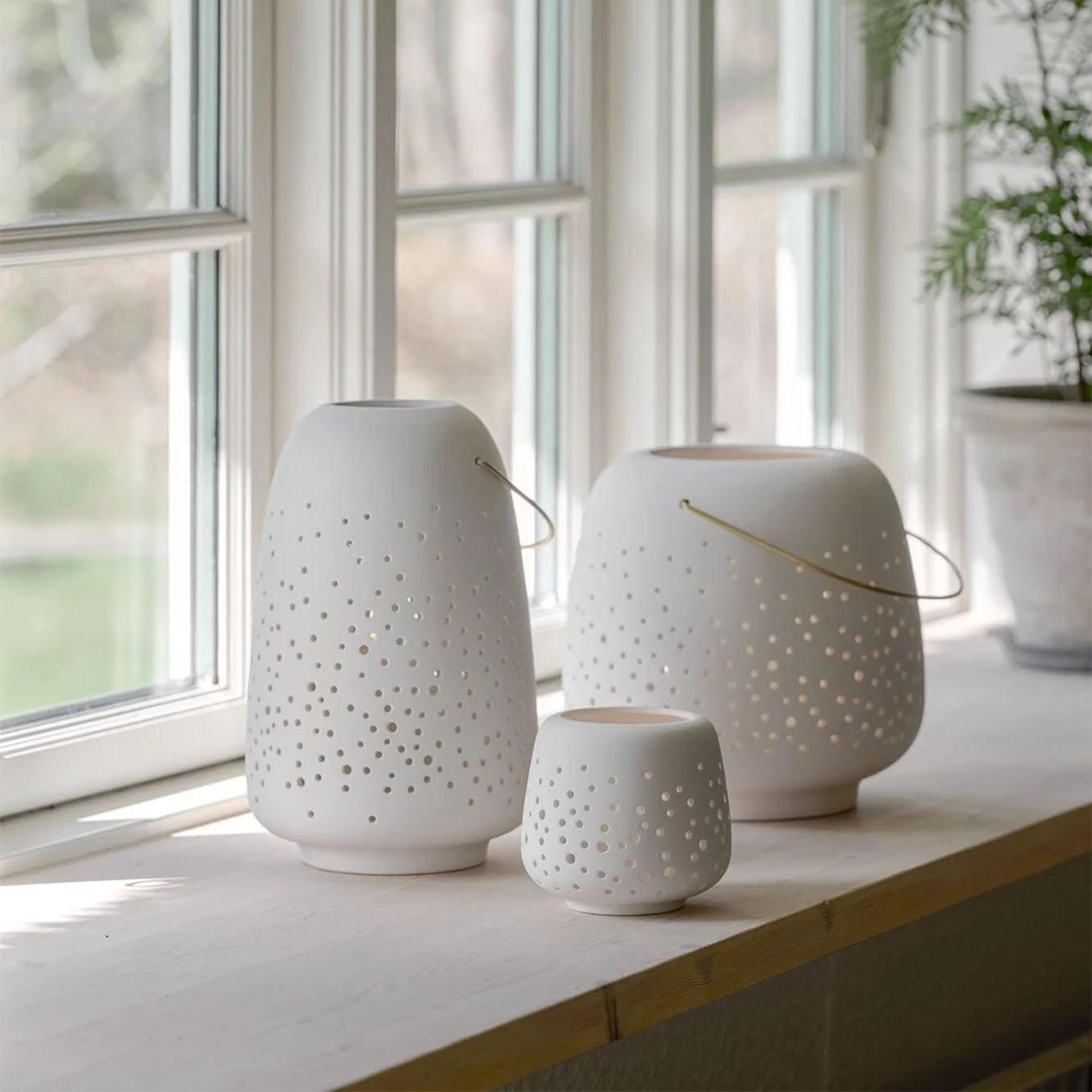 Keramisk lanterne, large