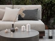 Uyuni - Outdoor LED pillar candle, White, W8,4 x H10 cm