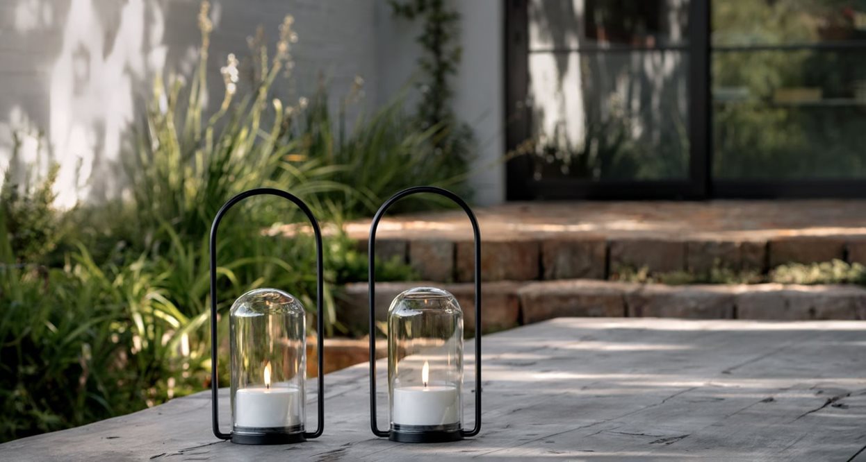 Outdoor Pillar Candle Smooth W8,4 x H5 cm