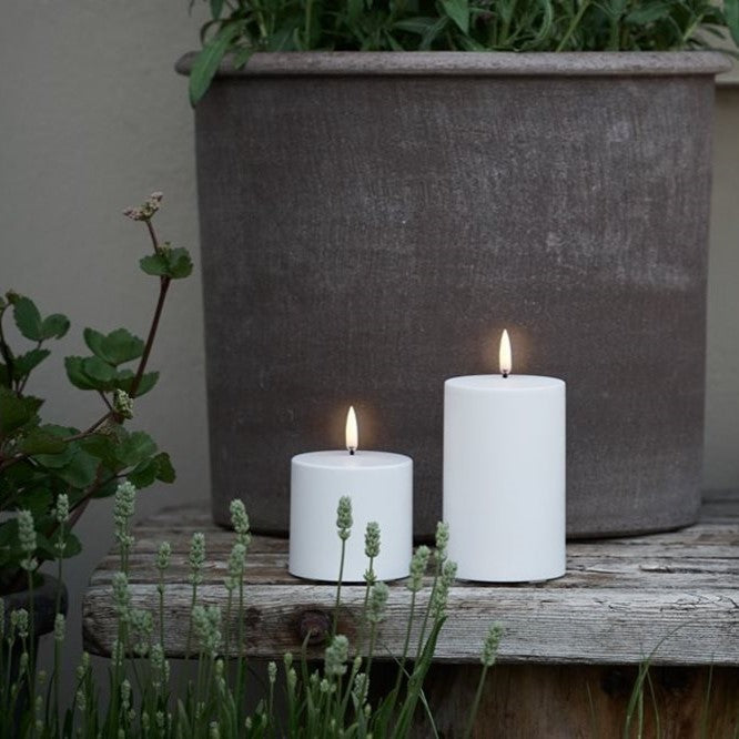 Uyuni - Outdoor Pillar Candle Smooth W10,3 x H10 cm