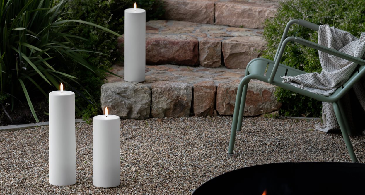 Outdoor Maxi Pillar Candle, Smooth W12 x H30cm