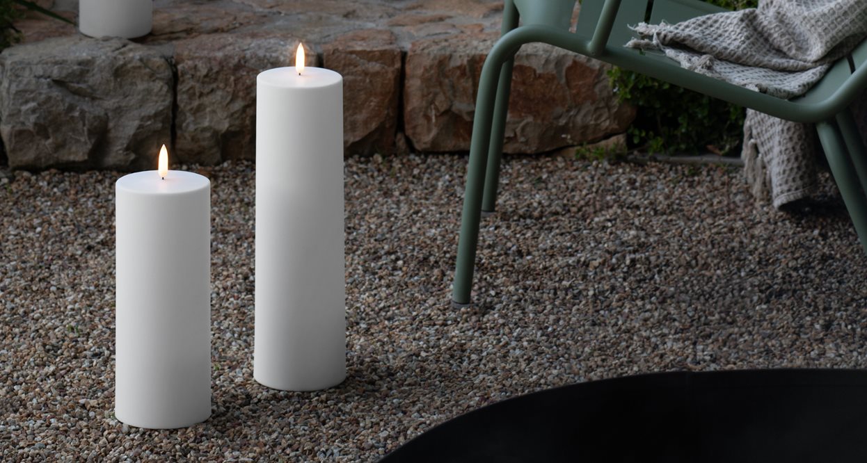Outdoor Maxi Pillar Candle, Smooth W12 x H30cm