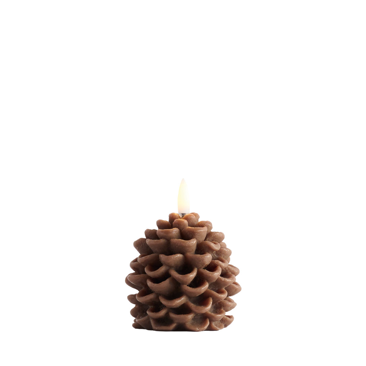 Uyuni - Pine Cone Candles W7 x H7cm Brown
