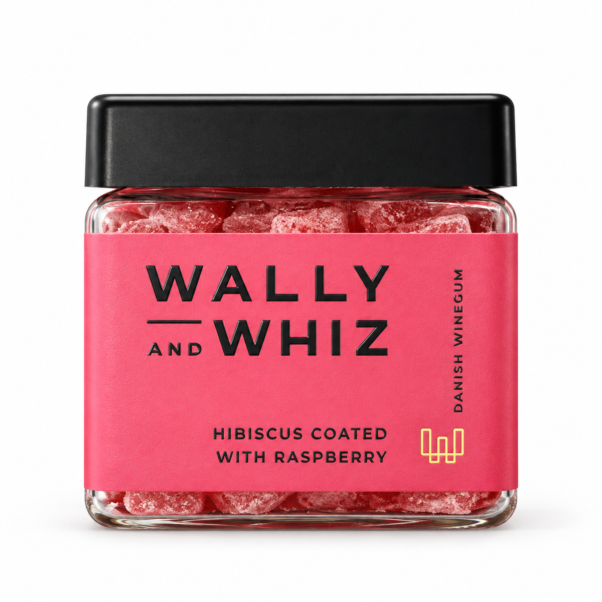 Hibiscus med hindbær – 135 g – Wally and Whiz på hvid baggrund