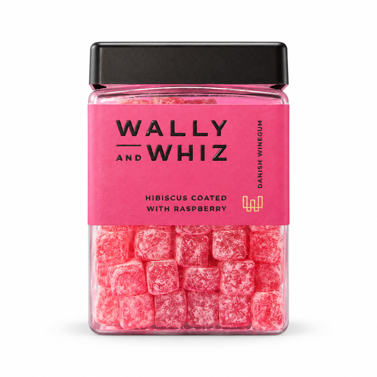 Hibiscus med hindbær – 240 g – Wally and Whiz på hvid baggrund
