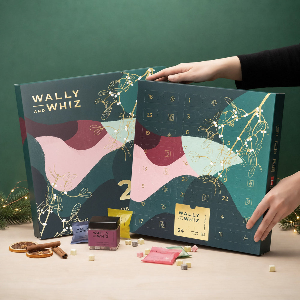 Grøn julekalender 2026 – 388 g – Wally and Whiz