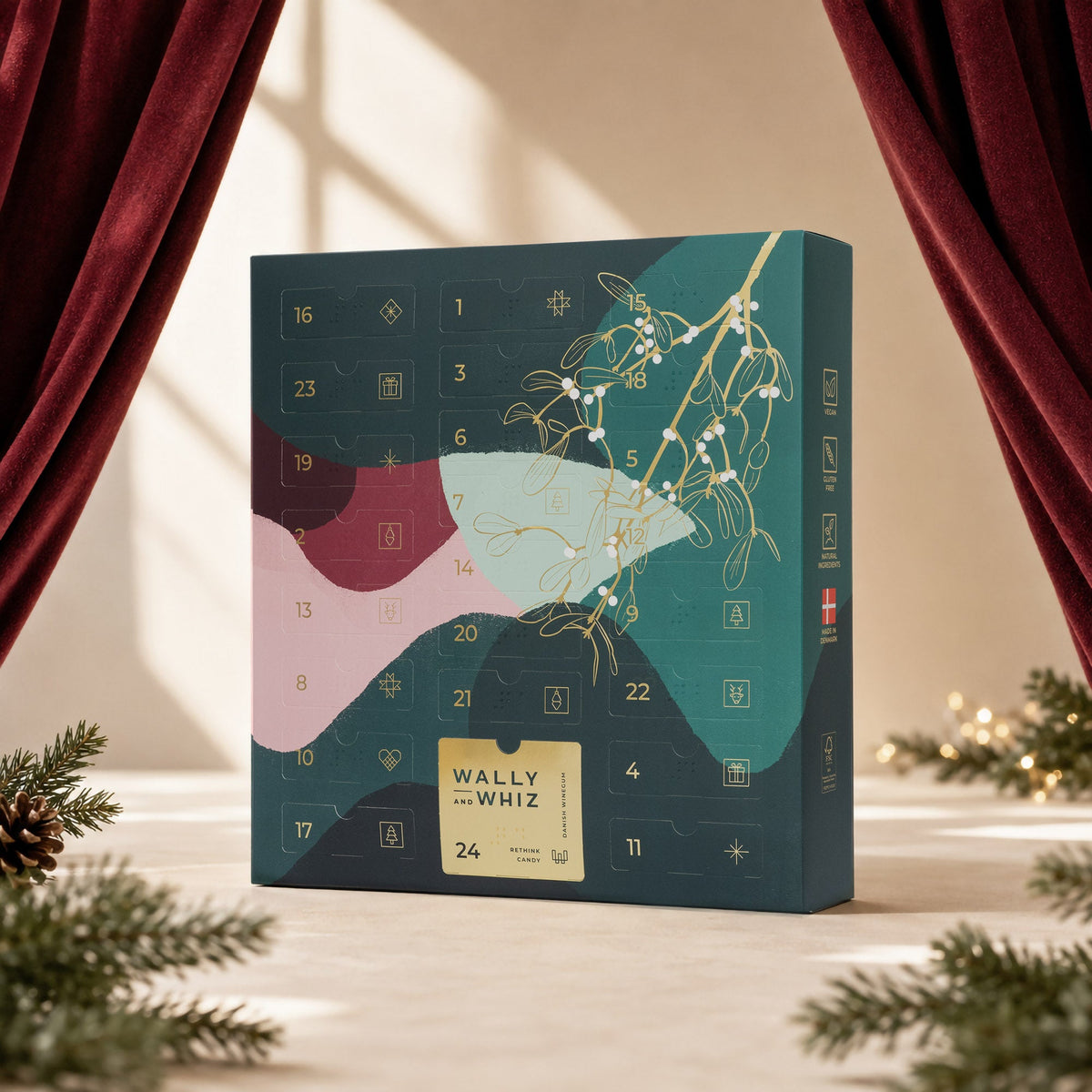 Grøn julekalender 2026 – 388 g – Wally and Whiz