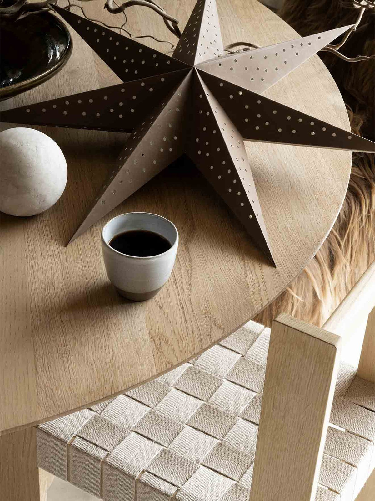 Stella julestjerne – mocca, 60 cm – billede 1