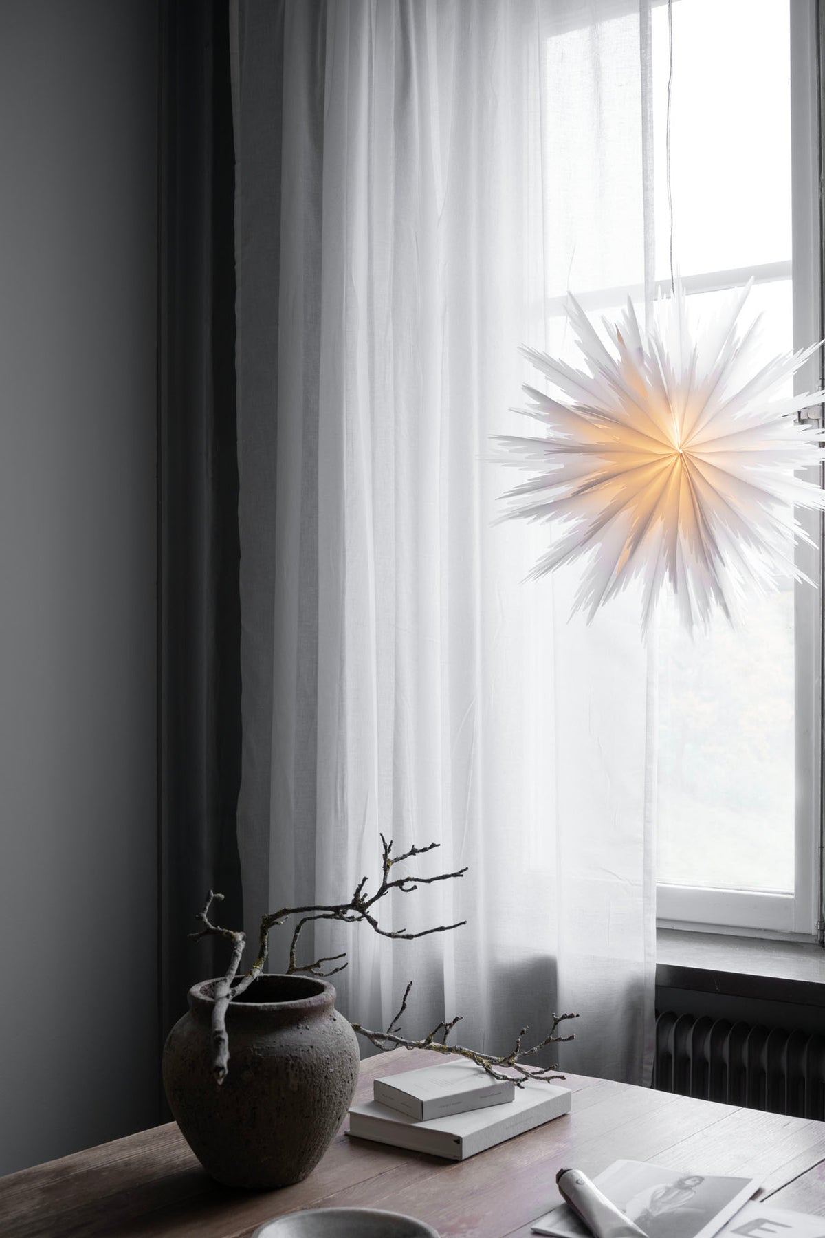 Liz julestjerne – hvid, 50 cm – billede 1