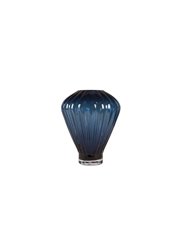 Evelyn vase  Medium blå